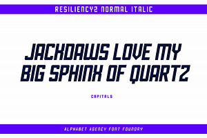 RESILIENCY FONT FAMILY