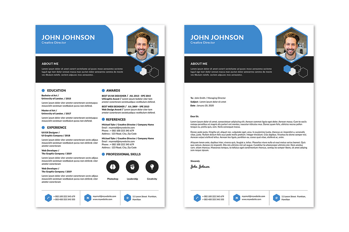 Creative Resume, a Resume Template by KHIDD (Photo 2 of 4)