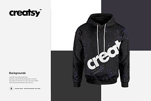 Men's Hoodie Mockup Set