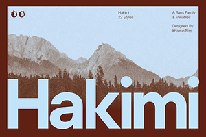 ZT Hakimi - 22 Fonts & Variable, a Sans Serif Font by zelow type