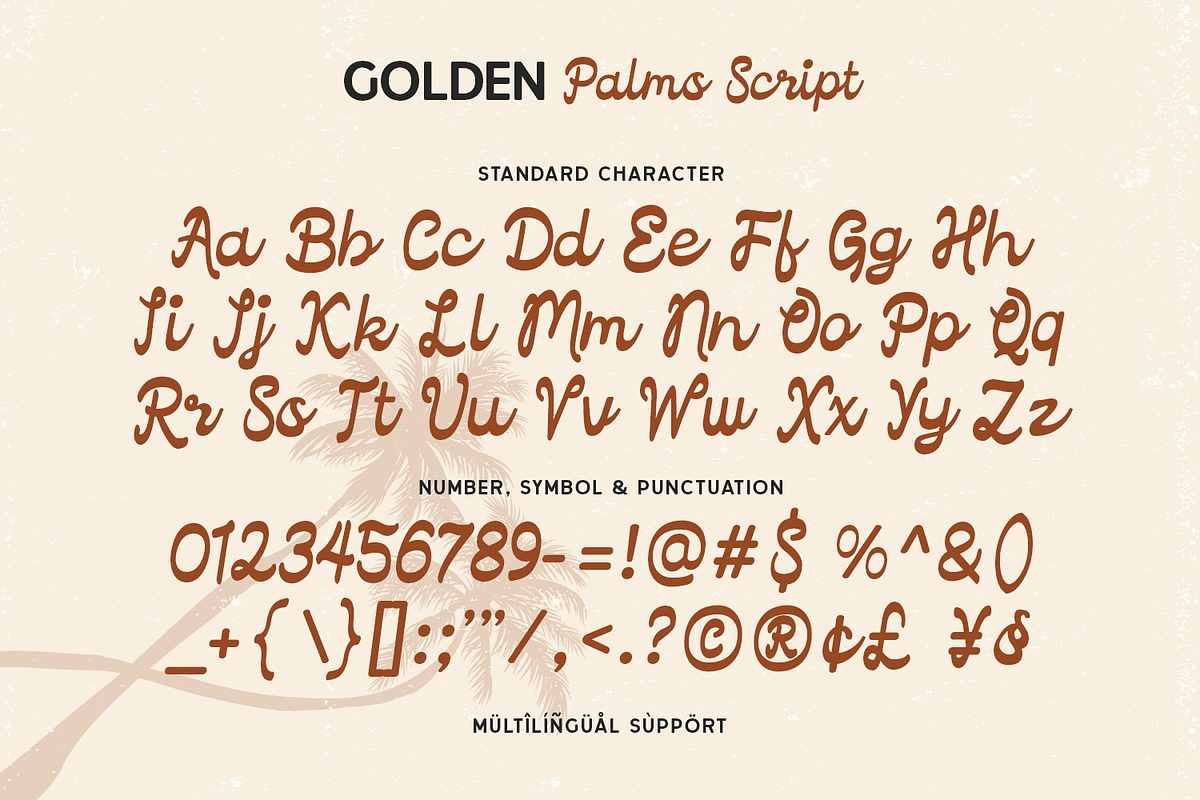 Golden Palms - Vintage Font Duo, a Sans Serif Font by Pixesia Studio (Photo 9 of 10)