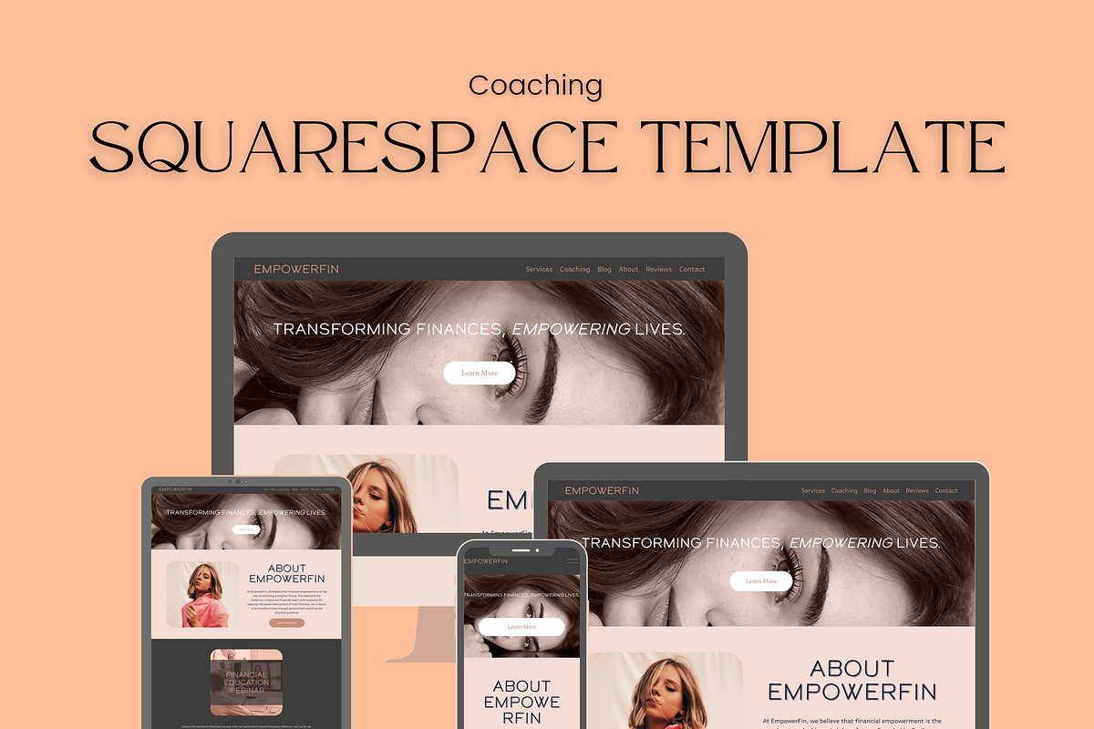 Coaching Squarespace 7.1 Website, a Squarespace Template by Lumina Alchemy (Photo 2 of 9)