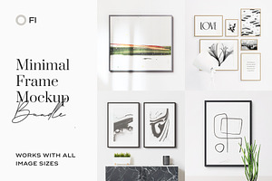 Minimal Frame Mockup Template Bundle