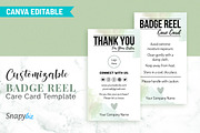 Badge Reel Care Card Template, a Design Template by Snapybiz (Thumbnail 2 of 10)