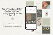 Wellness Instagram Template Bundle, a Social Media Template by digitaldispositions (Thumbnail 1 of 9)