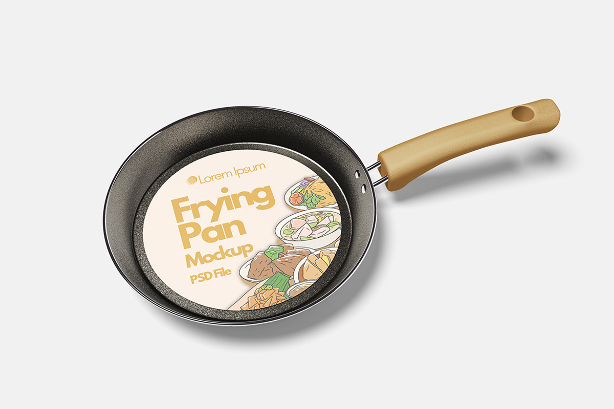 Frying Pan Mockup, a Product Mockup by Indah (Photo 5 of 6)