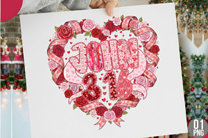Preppy John 316 Loved Valentine Glit, an Illustration by Designking