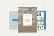 Coastal Instagram Canva Templates, a Social Media Template by Grey Ritual Studio (Thumbnail 10 of 11)