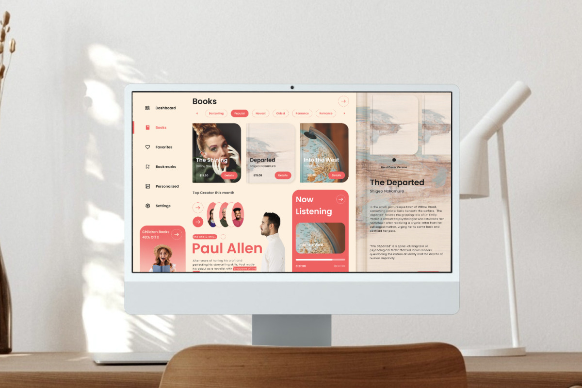 Novelty Books - Online Book Store Da, an UI Kit Template by twinstd (Photo 3 of 5)