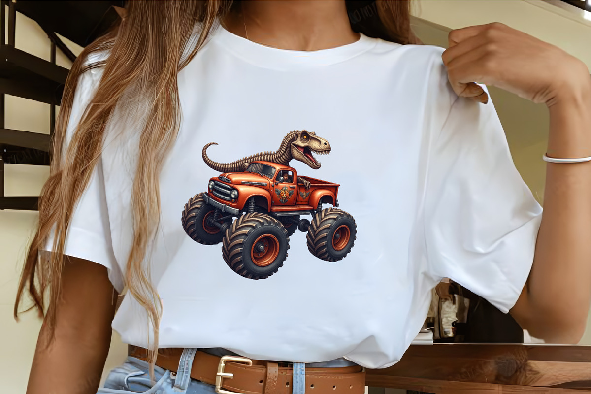 T-Rex Dinosaur Monster Truck Sublima, an Illustration by CrexoraLab (Photo 3 of 5)