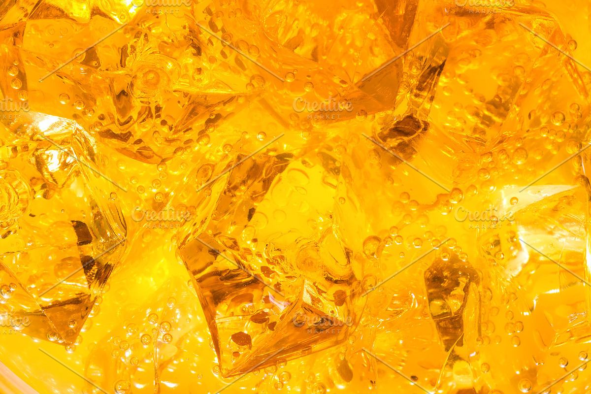 3 in 1 - Ice cubes in orange juice, a Food & Drink Photo by Beerlogoff (Photo 2 of 3)