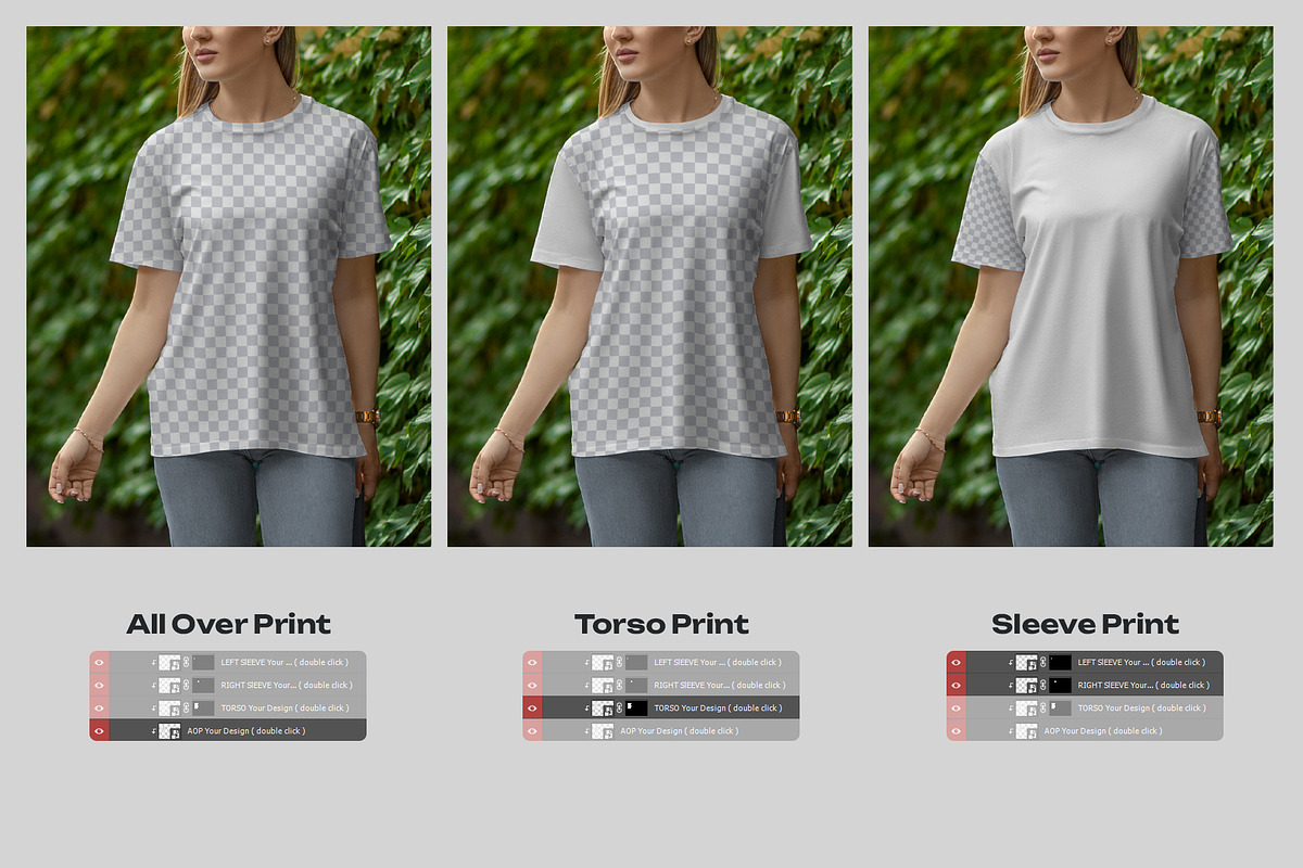 7 Mockups T-Shirt on a Girl Walking, a Shirt Mockup by Grow Design Craft Studio (Photo 5 of 8)