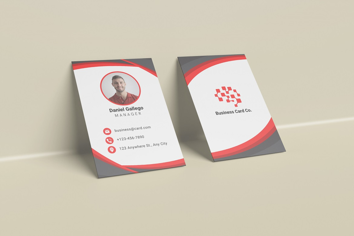 Portrait Business Card Mockup, an Advertising Mockup by YurnalisPerix (Photo 4 of 5)