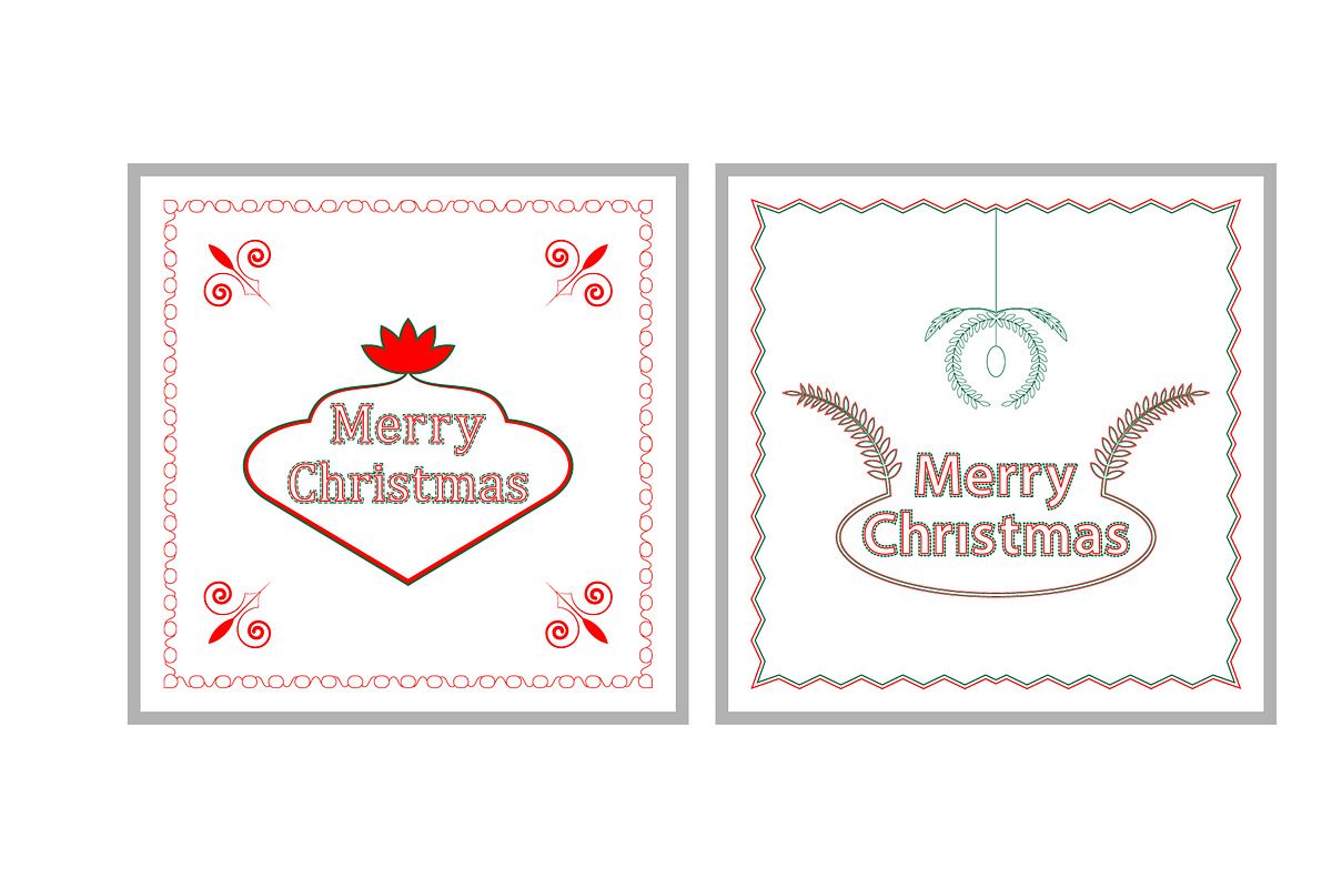 Merry Christmas Design, a Decorative Illustration by Lakhan1998 (Photo 3 of 6)