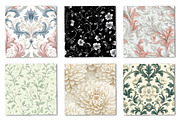 Seamless Vintage Floral Damask, a Pattern Graphic by Canvas Craft (Thumbnail 3 of 9)