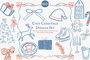 cozy christmas holiday doodle set, a Decorative Illustration by Patishop Art (Thumbnail 2 of 10)