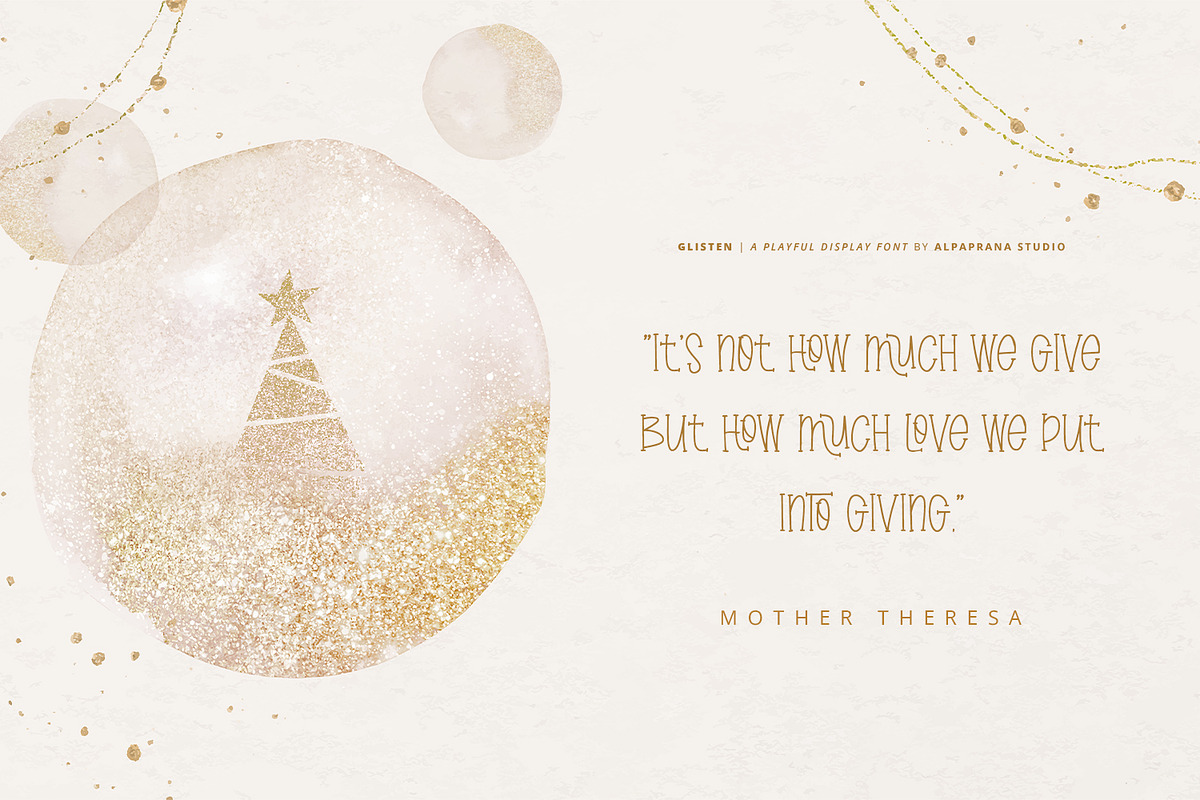 Glisten - Playful Font, a Script Font by Alpaprana (Photo 9 of 12)