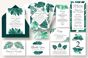 Tropical Leaves Invitation Suite, an Invitation Template by Knotted Design (Thumbnail 1 of 6)