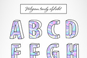 Modern holographic alphabet, a Decorative Illustration by A.Lila (Thumbnail 2 of 5)