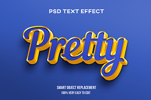 Pretty Text Effect Psd