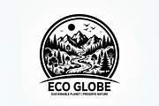 60 Eco Globe Landscape Silhouette, a Technology Illustration by Amazin_art (Thumbnail 7 of 29)