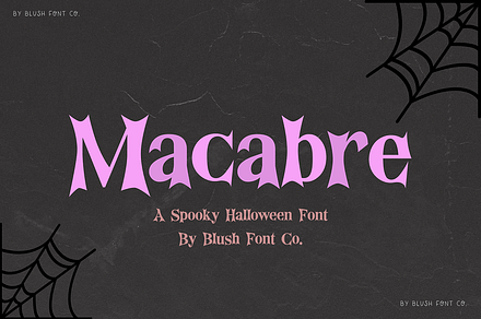 MACABRE Scary Halloween Font, a Serif Font by Blush Font Co.