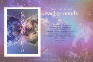 Cosmic Iris Space Backgrounds