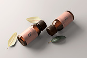 Amber Glass Bottle Mockups, a Cups & Container Mockup by pmvch (Thumbnail 15 of 20)