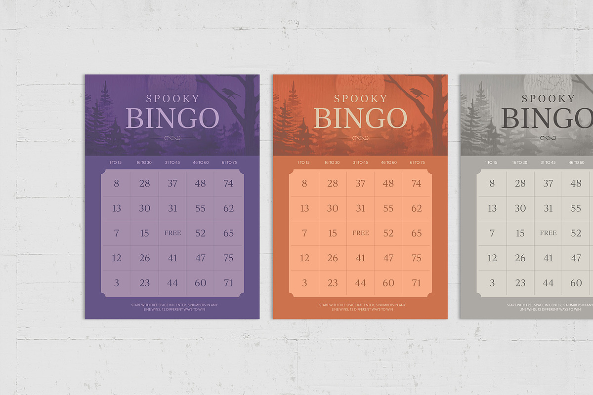 Halloween Bingo Card Template, a Card Template by BrandPacks (Photo 2 of 5)