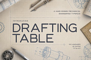 Drafting Table - Engineering Font, a Sans Serif Font by HipFonts (Thumbnail 1 of 8)