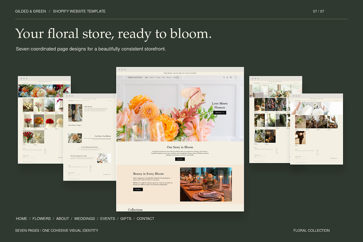 Shopify Theme for Florists, a Shopify Template by Layl Atelier (Photo 7 of 8)