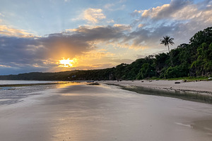 Sunset light on Bira Beach, Sulawesi coast in Indonesia, a Nature Photo by GoodGoods