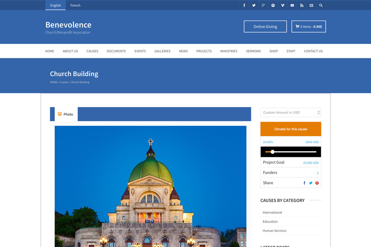 Benevolence - Church / Nonprofit, a WordPress Template by WPlook WordPress Themes (Photo 5 of 5)