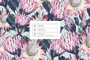 Exotic Protea Prints & Motifs, a Pattern Graphic by Pink Linen (Thumbnail 3 of 10)