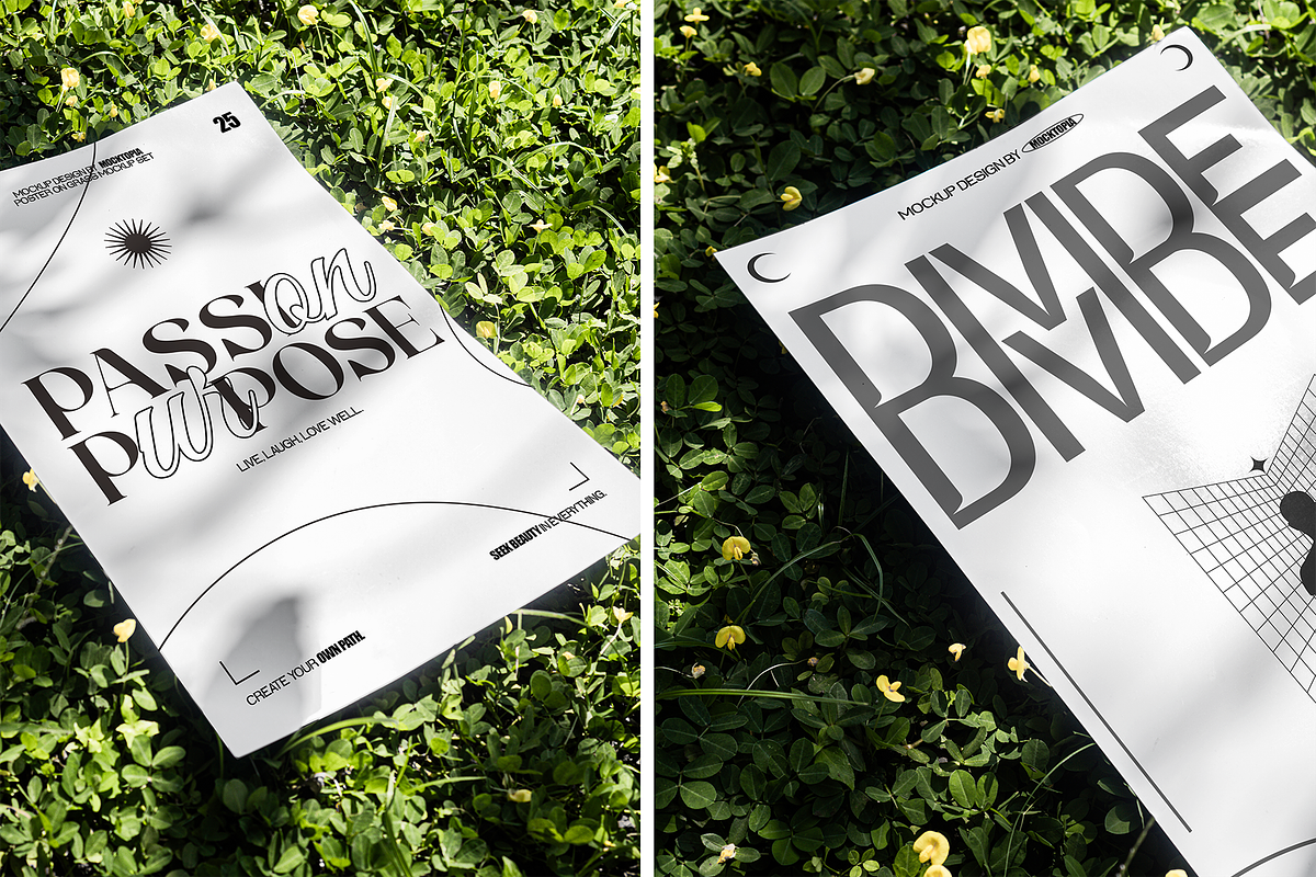 A3 Poster Mockup on Grass, an Advertising Mockup by Mocktopia (Photo 5 of 8)