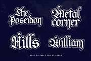 TheReal Kenarock-Modern Blackletter, a Blackletter Font by overlaytemplates (Thumbnail 2 of 5)