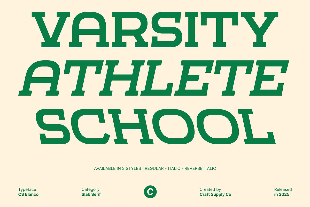 CS Blanco – Slab Serif Font, a Slab Serif Font by Craft Supply Co. (Photo 2 of 8)