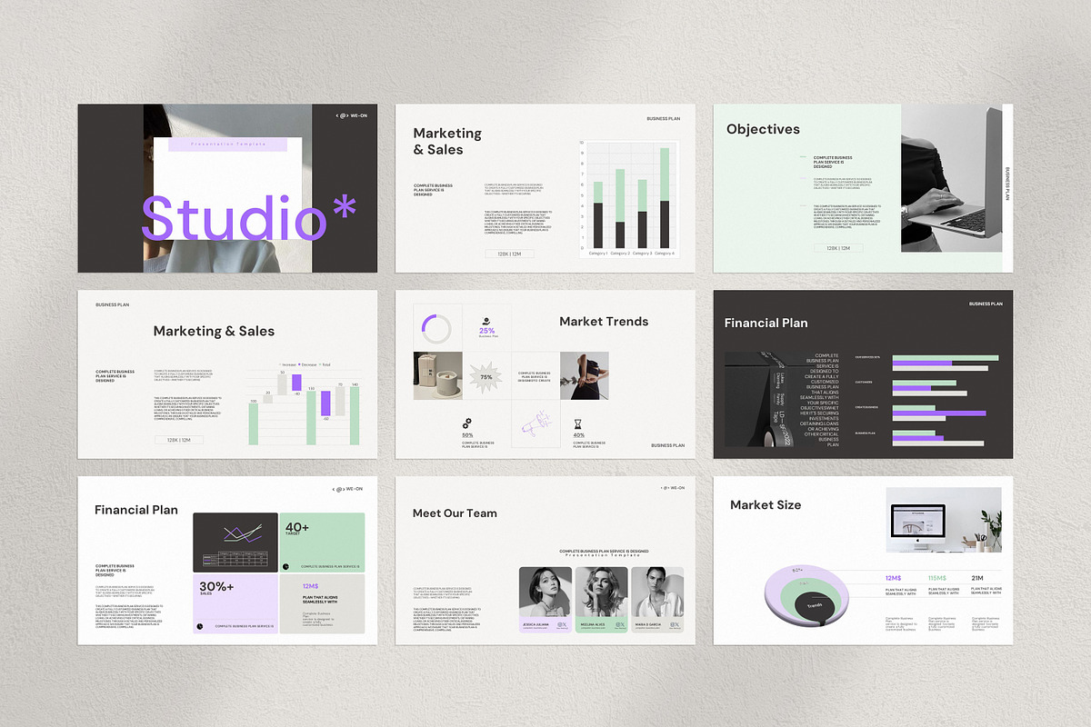 Business Pitch Deck PowerPoint, a Presentation Template by Studio Industry (Photo 7 of 11)