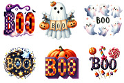 Cute Boo Halloween Sublimation, an Illustration by DreamArtGraphic (Thumbnail 2 of 4)