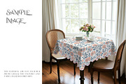 Square Scalloped Tablecloths, a Household Mockup by mock-ups (Thumbnail 8 of 9)