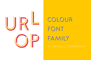 URLOP color type family, a Font by FONT-Bud (Thumbnail 1 of 14)