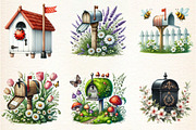 Spring Mailbox Sublimation Clipart, a Seasonal Illustration by DreamArtGraphic (Thumbnail 3 of 5)