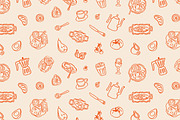 Breakfast food on seamless patterns, a Pattern Graphic by Good Studio (Thumbnail 5 of 11)