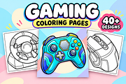 Gaming Coloring Pages #2, a Technology Illustration by Inkivelle Studio (Thumbnail 1 of 3)
