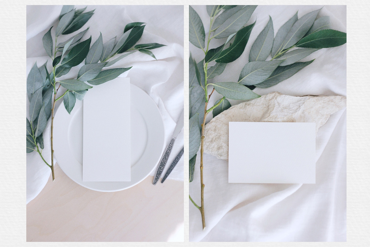 10 Cards Mockups with Willow Tree, an Advertising Mockup by Helga Wigandt (Photo 2 of 5)