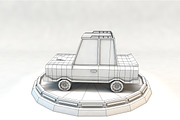 Cartoon Family Car Low Poly 3D Model, a Cars & Vehicle 3D Model by Low Poly Lab (Thumbnail 3 of 5)
