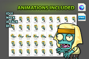 Egyptian Zombies Character Sprites, an Illustration by CreativeGameArt (Thumbnail 2 of 4)