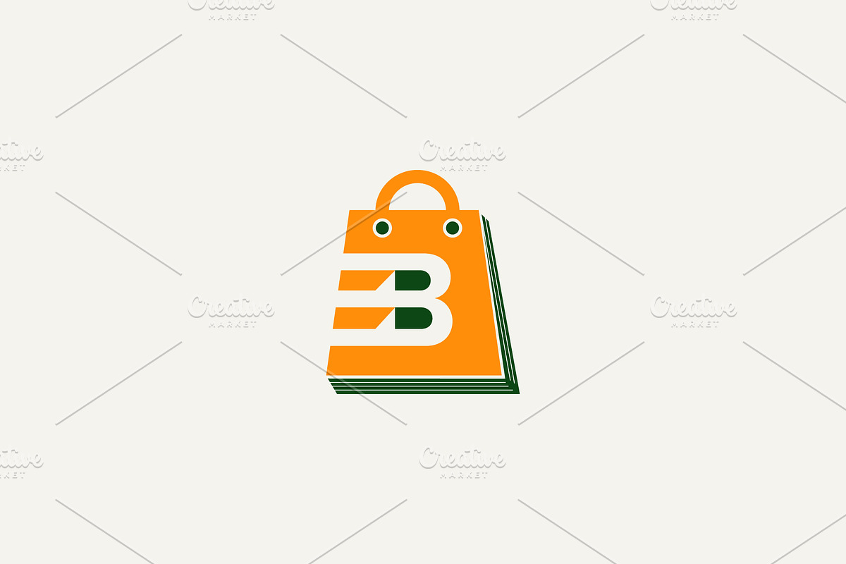 letter b shopping bag logo icon, a Branding & Logo Template by Design Store (Photo 2 of 2)