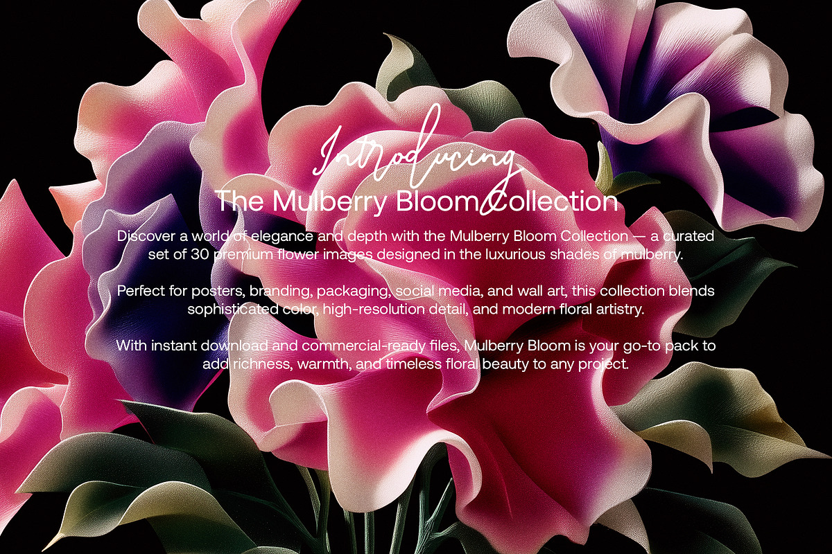Mulberry Bloom Collection, a Wallpaper Graphic by MindMuse (Photo 2 of 8)