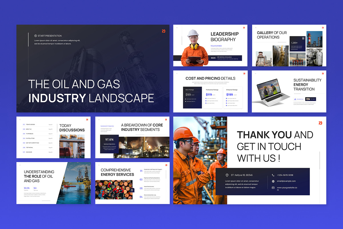 Oil and Gas Industry Google Slides, a Presentation Template by Antstheme (Photo 3 of 4)